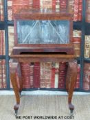 An Art Deco burr walnut drinks cabinet by Balico, Buenos Aires and Paris,