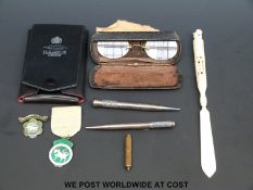 Two hallmarked silver S. Mordan and Co.