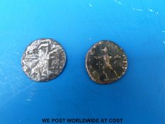 Quintillius Roman coin and Q Caecillus