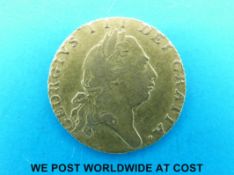 A 1798 George III half spade guinea,