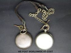 A Victorian hallmarked silver full hunter pocket watch, the fusee lever marked Gayler Buntingford,