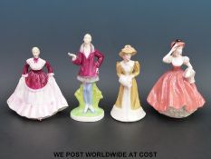 Four Coalport figurines, Carol, Laura,