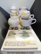 A small collection of Carltonware Queen Elizabeth Silver Jubilee cup,