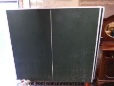 A folding table tennis table with net etc