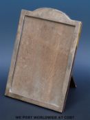 A hallmarked silver photograph frame,