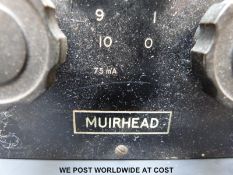 A Decade resistance box, type A-25-L by Muirhead & Co Ltd No.