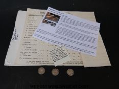 Three 1247-1279 Henry III coins from the Colchester hoard, two Canterbury, one London (Nicole),