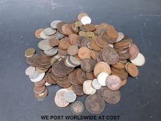 An amateur collection of UK coinage, 19th century onwards together with some overseas examples,