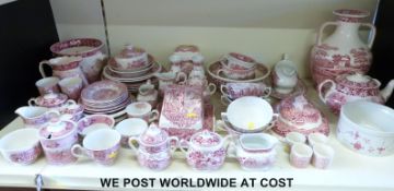 A large collection of Spode, Alfred Meakin, Myott, Masons, Palissy and Adams dinner and teaware,