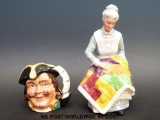 Royal Doulton figure Eventide HN2814 together with character jug Captain Henry Morgan