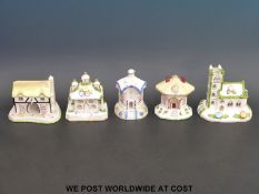 Five Coalport cottages Village Church, Park Lodge, Coaching Inn,