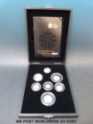 A 2008 UK Royal Mint Royal Shield of Arms silver Piedfort collection, no.