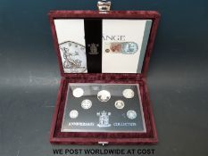 A 1996 UK Royal Mint silver 25th Anniversary coin collection,