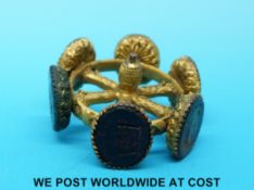 An intaglio wheel consisting of six seals including 