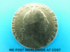 A 1787 spade guinea,