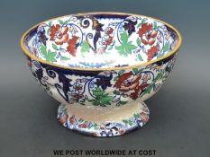 A 19thC Ironstone pedestal bowl,