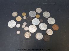 A quantity of sundry coinage William IV onwards,