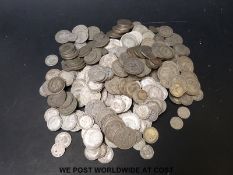 Approximately 2650g of pre-1947 UK silver coinage