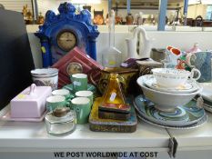 A collection of ceramics to include studio ware, French ware, Home-maker, a Nelros Cup of Fortune,