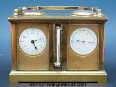 A carriage clock compendium presented to Lord Howard De Walden on his marriage,