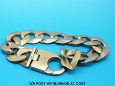 A 9ct gold gentleman's bracelet (88.