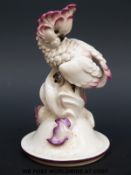 A Meissen model of a cockatoo (12cm tall)