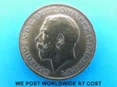 A 1912 George V gold full sovereign