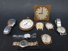 A collection of various ladies and gentleman's wristwatches c1960 - 1970 etc to include Avia,