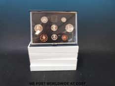 Four deluxe proof sets 1990, 91,