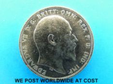 A 1906 gold full sovereign Sydney Mint