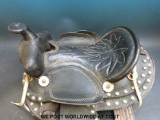 Two horse saddles, one marked 'Alresford Saddlers, 6 West Street, Alresford, Hants',