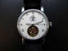 A British Horological Institute (BHI) Tourbillon 150 gentleman's wristwatch with Roman numerals,
