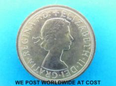 A 1957 gold full sovereign