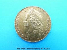 A George II 1739 two guinea coin,