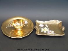 Three pieces of Royal Winton Golden Age, tray,
