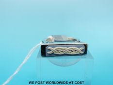 A silver ring by Stephen Webster for Wedgwood in a thorn design