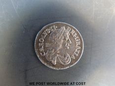 A Charles II 1678 Maundy threepence VF