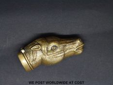 A novelty vesta formed as a horse's head, length 6.