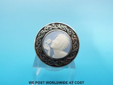 A large silver ring by Stephen Webster for Wedgwood in China Girl design