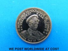 A Congo Democratic Republic 10 Francs, 3.226g, 0.