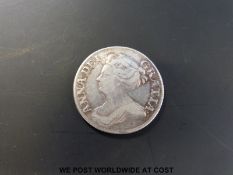 A Queen Anne 1709 third bust shilling F