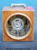 An H.Habicht oak cased pigeon timer clock.