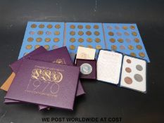 A collection of 1970 UK coin sets, Great Britain collections,