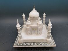 An alabaster model of the Taj Mahal,
