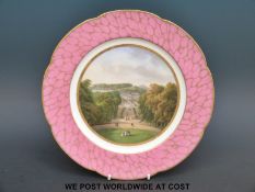 A Saint Cloud Chateau plate (24cm diameter)