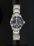 Omega Seamaster 300m ladies wristwatch with date aperture,