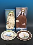 Two boxed Royal Doulton Nisbet dolls including Cinderella and Old Country Roses together with two