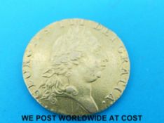 A George III spade guinea 1791, fifth head,