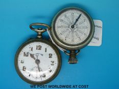 An Ingersoll Motor Lighting-Up-Time watch with calendar to centre of dial and keyless wind movement