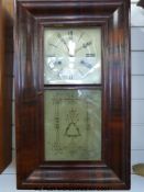 An American Jerome c1870 Ogee cased 30 hour wall clock, striking on a gong,